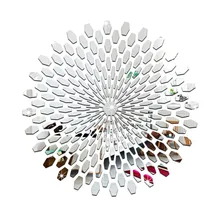 JM021 солнцезащитные стерео 3D акриловые зеркальные настенные наклейки для гостиной офисное украшение простой стиль внешней торговли