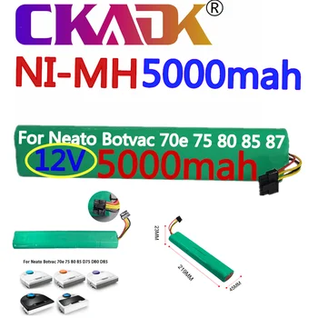 

12V Ni-MH 5000mAh vacuum cleaner robot battery Replacement Rechargeable Battery For Neato Botvac 70e 75 D75 80 85 D85 D80