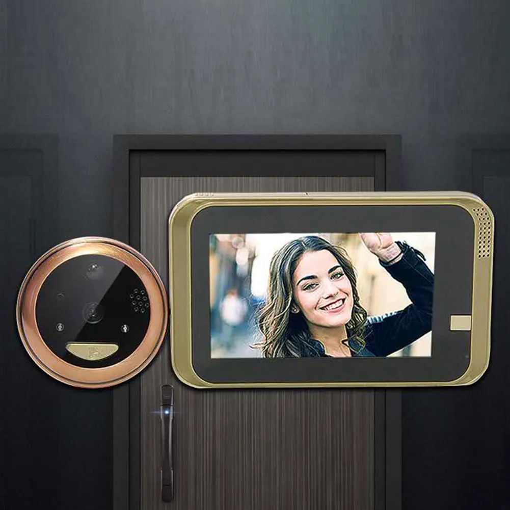 

WIFI Wide Angle HD Anti-theft APP Control Two-way Talk Smart Security Home Zinc Alloy Infrared Video Doorbell Night Vision