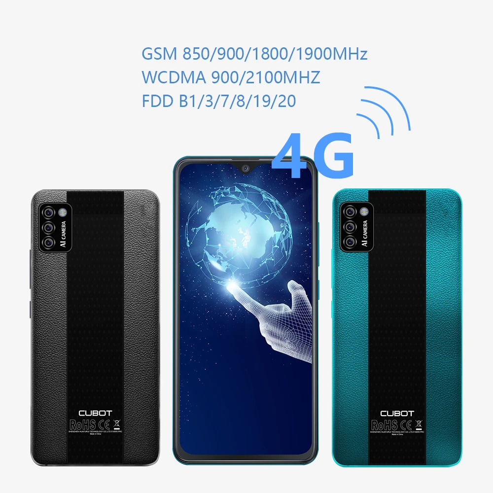 US $69.29 CUBOT Note 7 4G Smartphone 13MP Rear Triple Camera 55 Inch Small Cheap Phone Android 100 Pie 3100mAh Dual SIM Card Cellphones