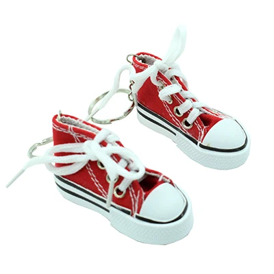 Electric vehicle foot support Bicycle foot support Motorcycle foot support Side Kickstand Stand Mini shoes Shoe key chain Red-2