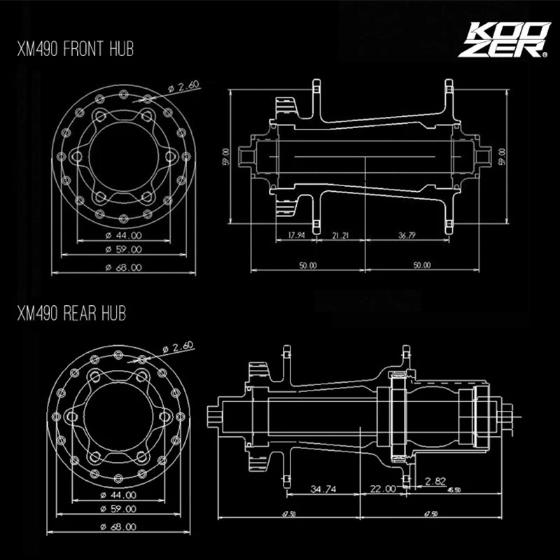XM490 Koozer концентраторы 4 подшипник 28/32/36 Отверстия MTB горный велосипед ступица заднего QR через дисковый тормоз колеса велосипеда крутой звук концентратор XM490