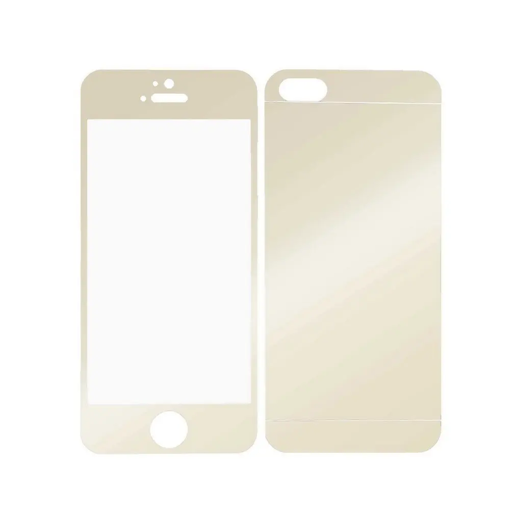  1 stücke Heißer weltweit Front + Zurück Farbe Spiegel Premium Echt Gehärtetes Glas Screen Protector