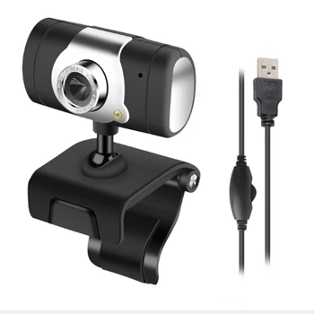 

USB 2.0 Webcam HD Video Camera with MIC Microphone Black Color for Computer PC Laptop NotebooK