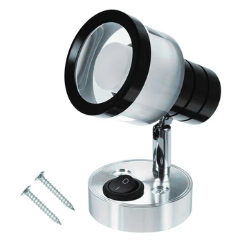 

Car Reading Light 12V Aluminum Alloy Interior Reading Light for Caravan Boat Room Bedroom Lighting Table Lamp with White Light