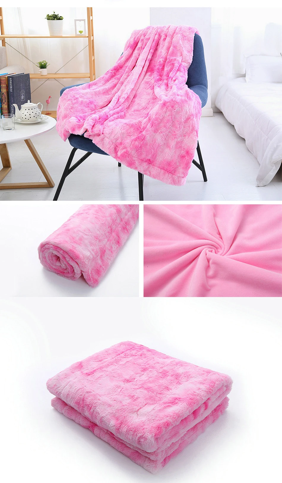 Одеяло из искусственного меха | гипоаллергенное одеяло для кровати дивана, супер мягкий светильник роскошный уютный теплый Пушистый Плюшевый Бланк