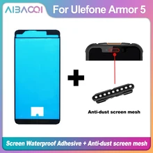 Чехол на переднюю рамку, заднюю стеклянную крышку, клейкие наборы, наклейка+ ресивер для наушников, Проволочная стальная сетка для Ulefone Armor 5 Phone