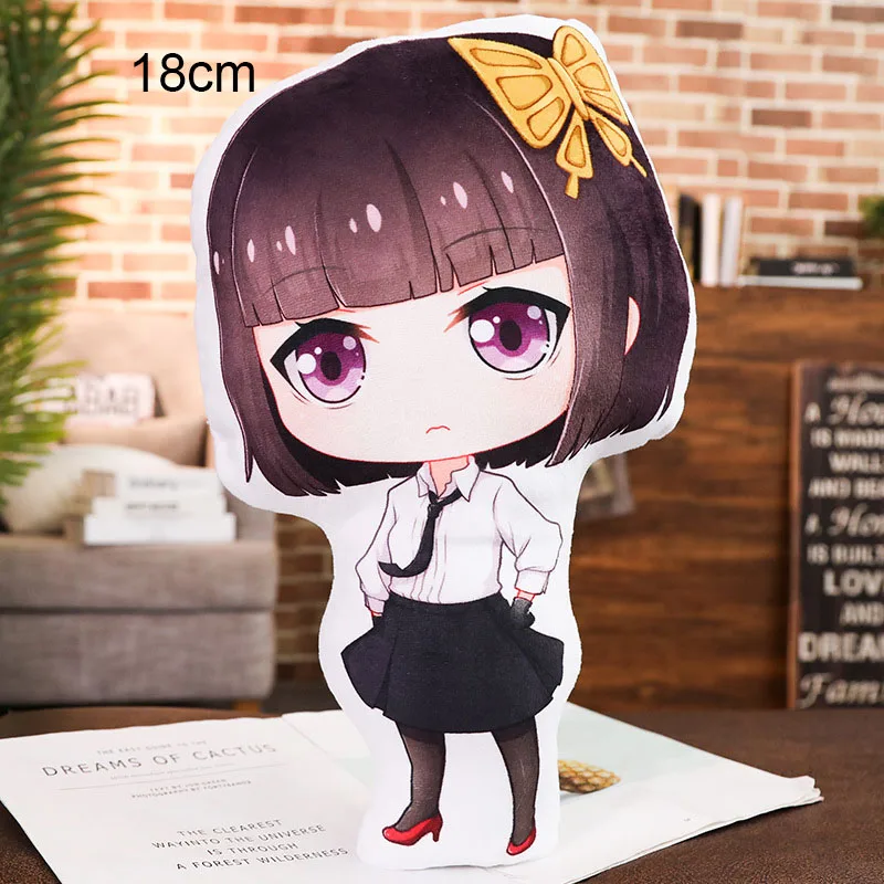 10 см Nendoroid Bungo бродячие собаки 657 676 дазай Осаму накахара чуя фигурка модель игрушки - Цвет: 18cm girl plush