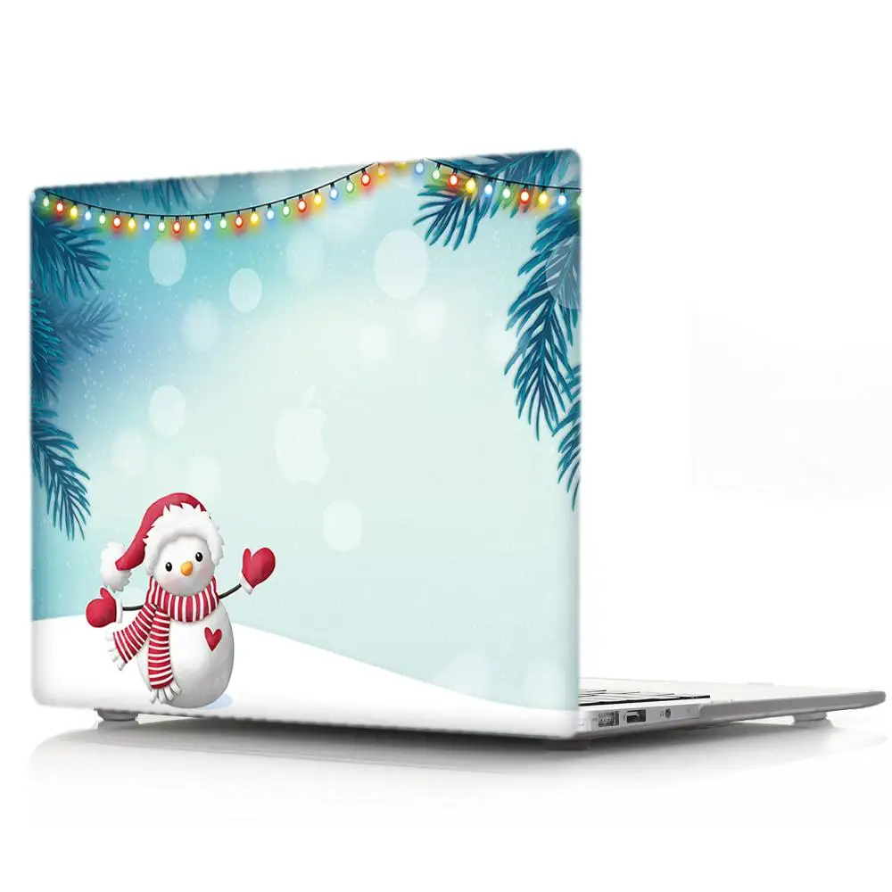 3D Рождественский чехол для ноутбука MacBook Air 13 Pro retina 11 12 13 13,3 15, для Macbook New Pro 13 15 Сенсорная панель чехол для клавиатуры