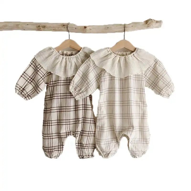 baby romper with collar