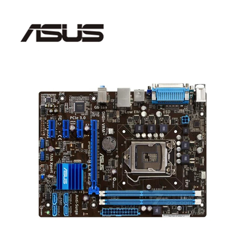 LGA1155 для ASUS 1155 LX R2.0 оригинальная б/у настольная H61 материнская плата DDR3 USB2.0 SATA2 |
