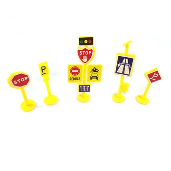 

10 Pcs Traffic Signage Model Road Signs Toys Road Signs DIY Mini Toys