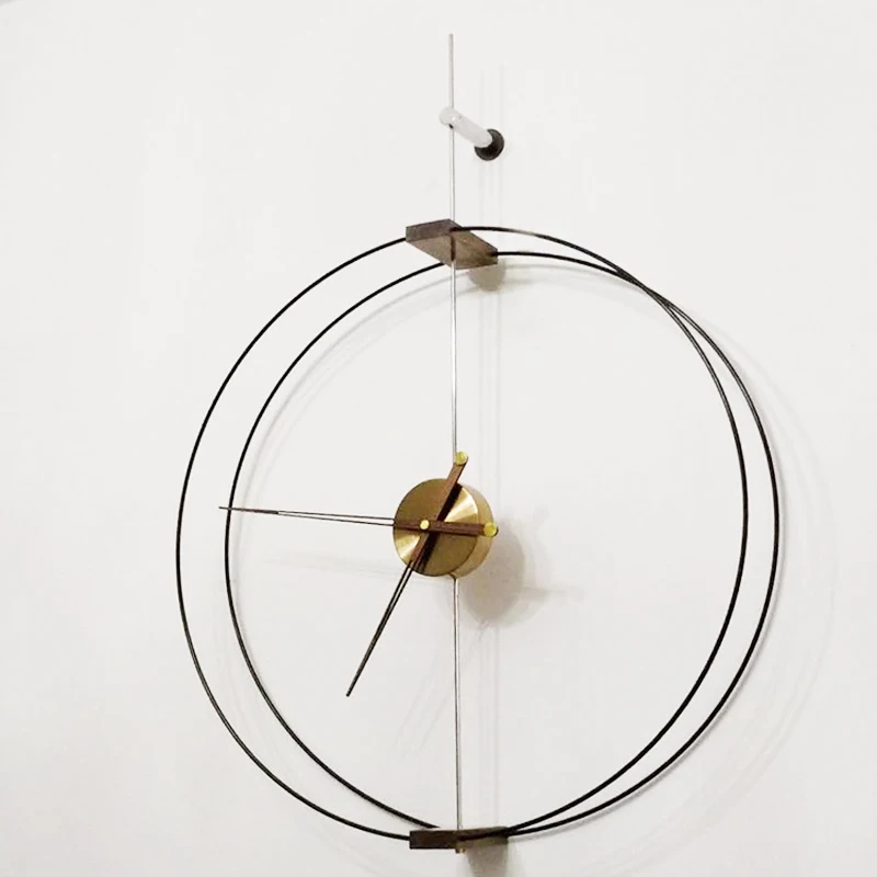 Большие металлические настенные часы современный дизайн Европейский минималистичный стиль железное искусство 3D украшение настенные часы настенные домашние декоративные часы 60 см