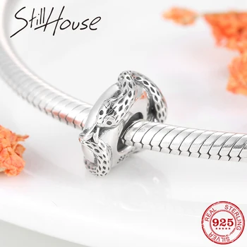 

Fashion 925 Sterling Silver Mysterious charm snake Spacer Stopper beads Fit Original European Charms Bracelet Jewelry making