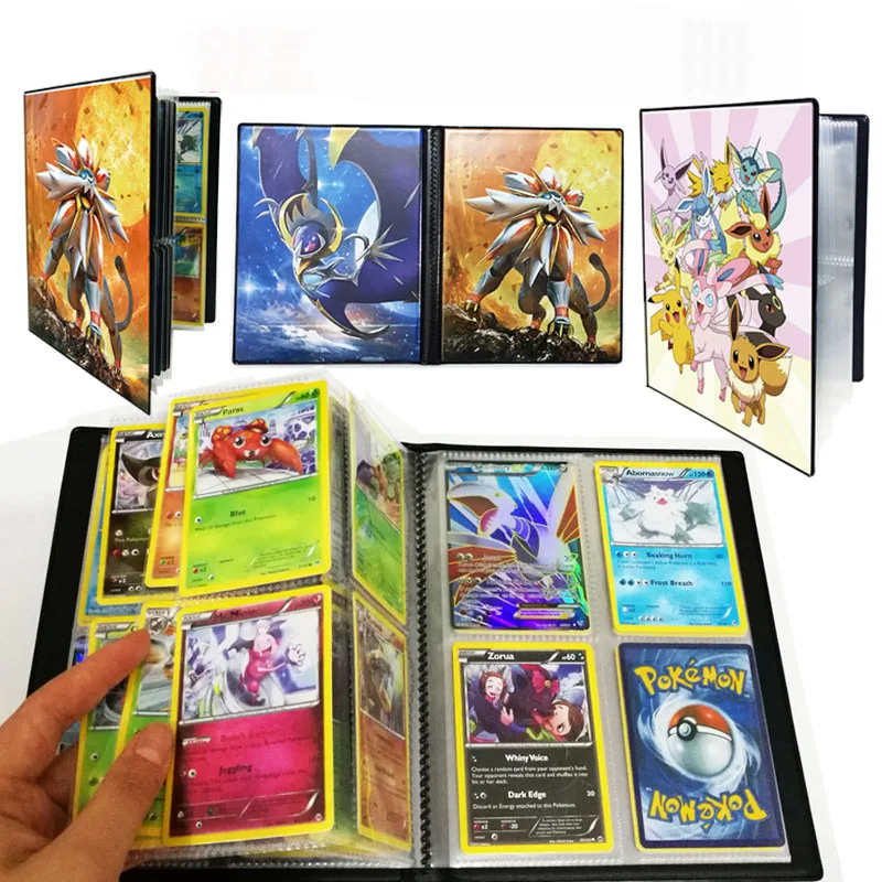 Imagen de Original Takara Tomy Pokemon Cards Holder Pokecard Album Shining Cards Book 200pcs GX No Repeat Game Collection Cards Box