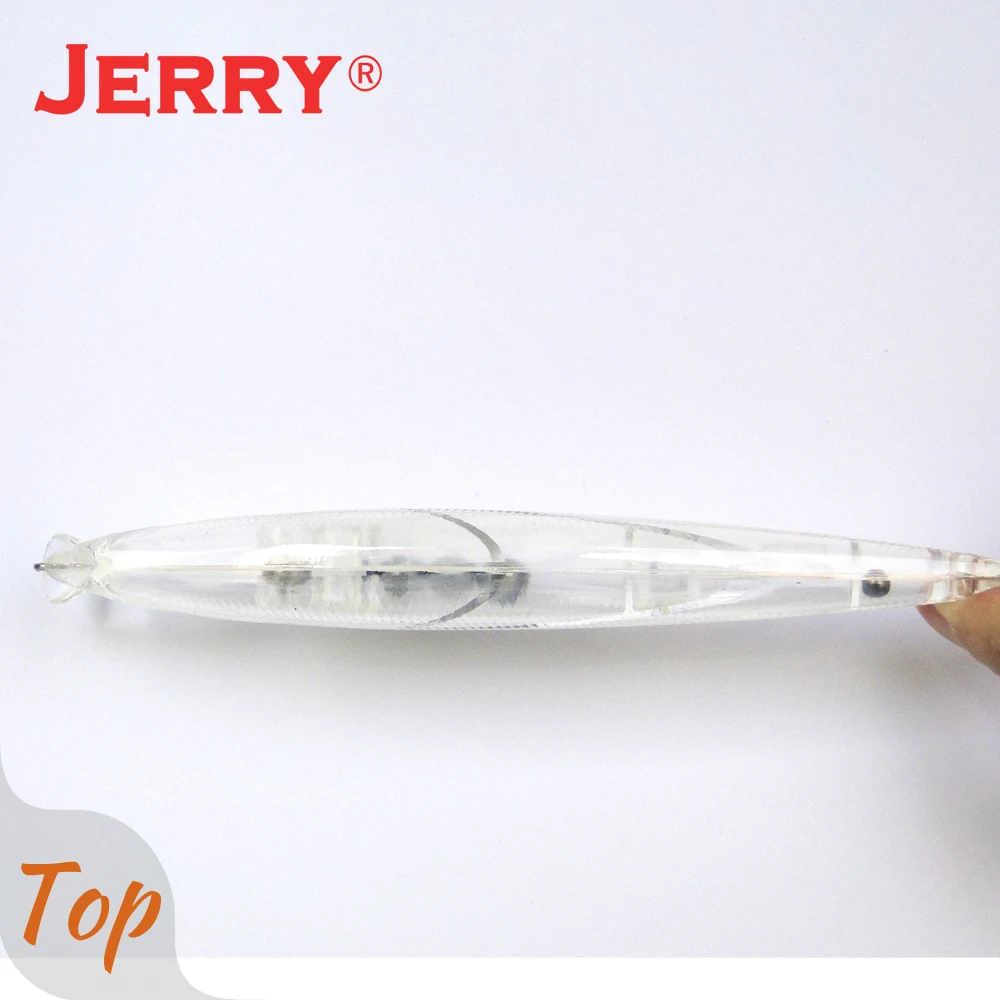 Jerry Spear 10 pcs Magnetic Insert 130mm Blank Body Saltwater Fishing Lure  DIY Unpainted Plastic Rattling Minnow