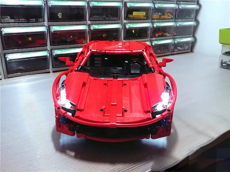 Мпц моторы Мощность Функция Technic RC супер спортивный автомобиль для MOC 1767 здания