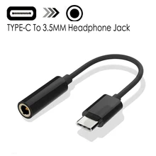 Type-C To 3.5mm Earphone Cable Adapter Usb 3.1 Type C USB-C Male To 3.5 AUX Audio Female Jack for Macbook Huawei P20 MATE 20