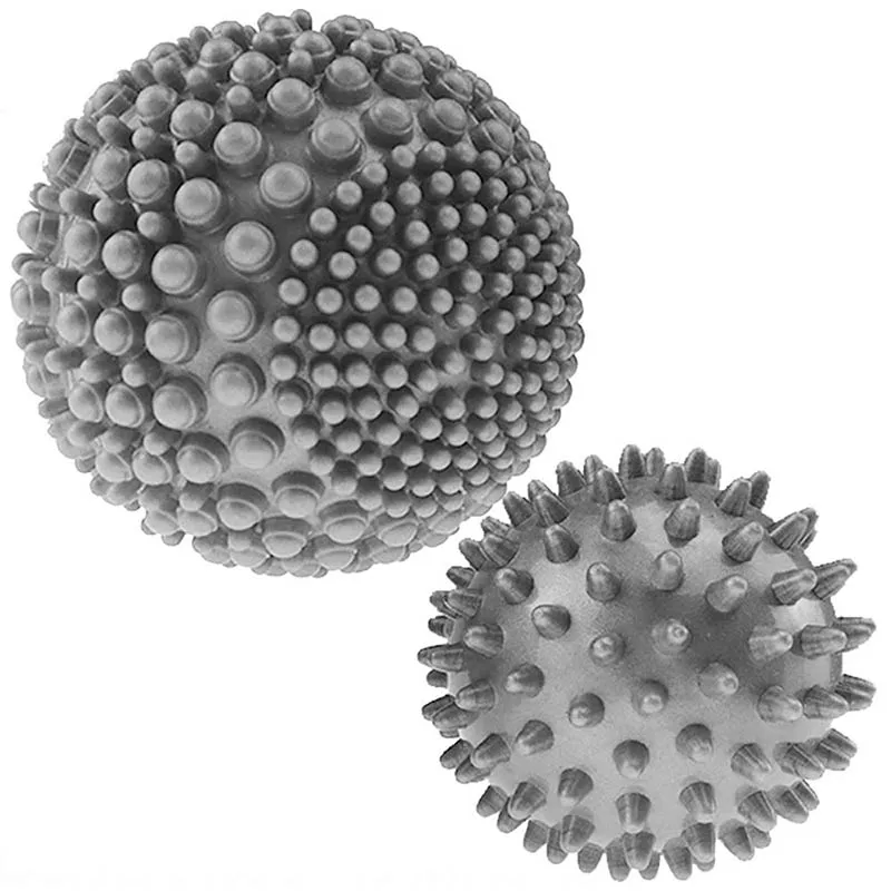 2PCS Hand Massage Ball PVC Muscle Relaxation Hedgehog Fascia Ball Gear Yoga Fitness Ball Frog Spiky Neck & Back Pain Relief