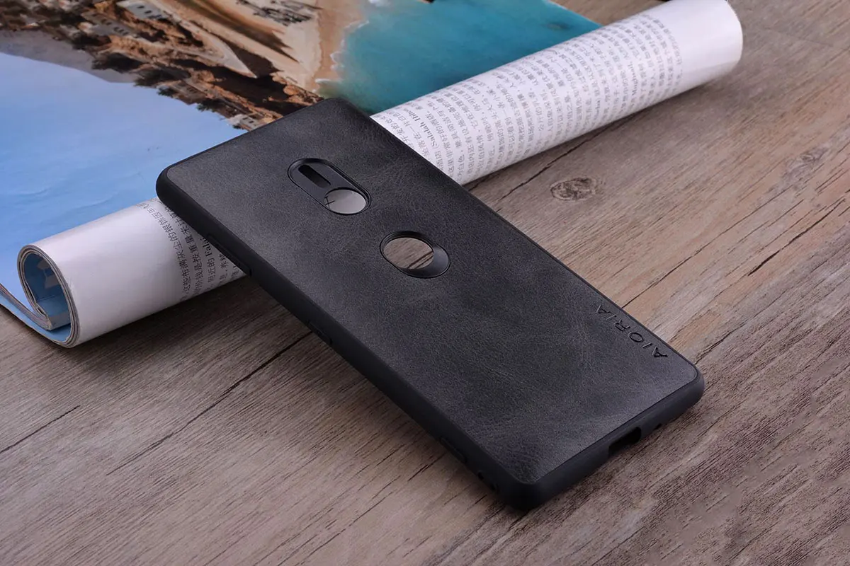 Чехол для sony xperia xz3 funda роскошный винтажный кожаный с мягким покрытием для sony xperia xz3 чехол coque capa бизнес hoesje