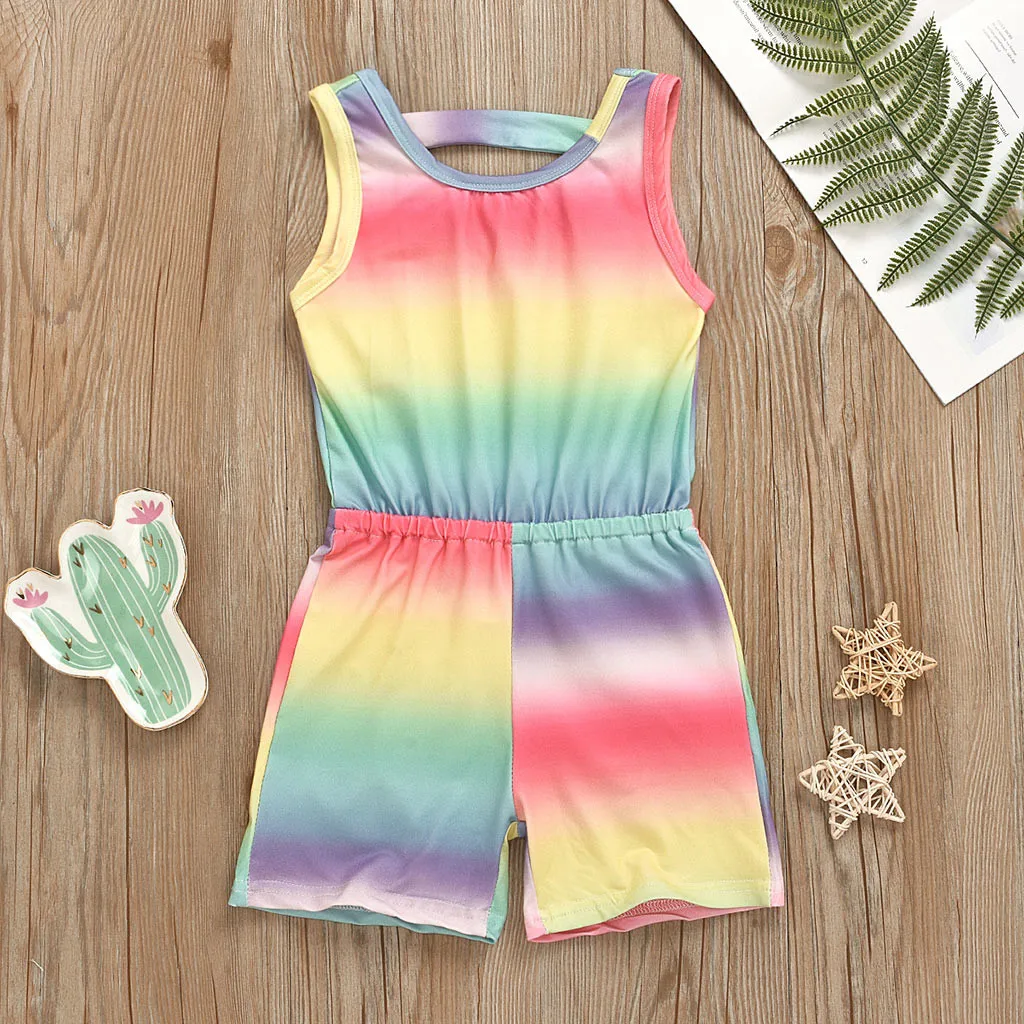 rainbow colored jumpsuit