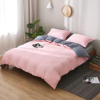 

2020 fashion patchwork comforter bedding sets nordic style bedding set bed set King size duvet cover set Quilt Cover Pillow case