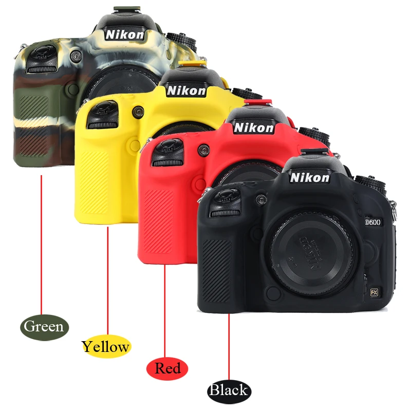 Силиконовый чехол для камеры D610 резиновый Nikon D600 защитный корпуса | Электроника