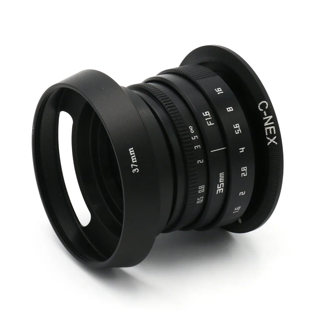 Фуцзянь 35 мм f/1,6 CCTV II объектив для Sony NEX e-крепление камеры и адаптер Комплект