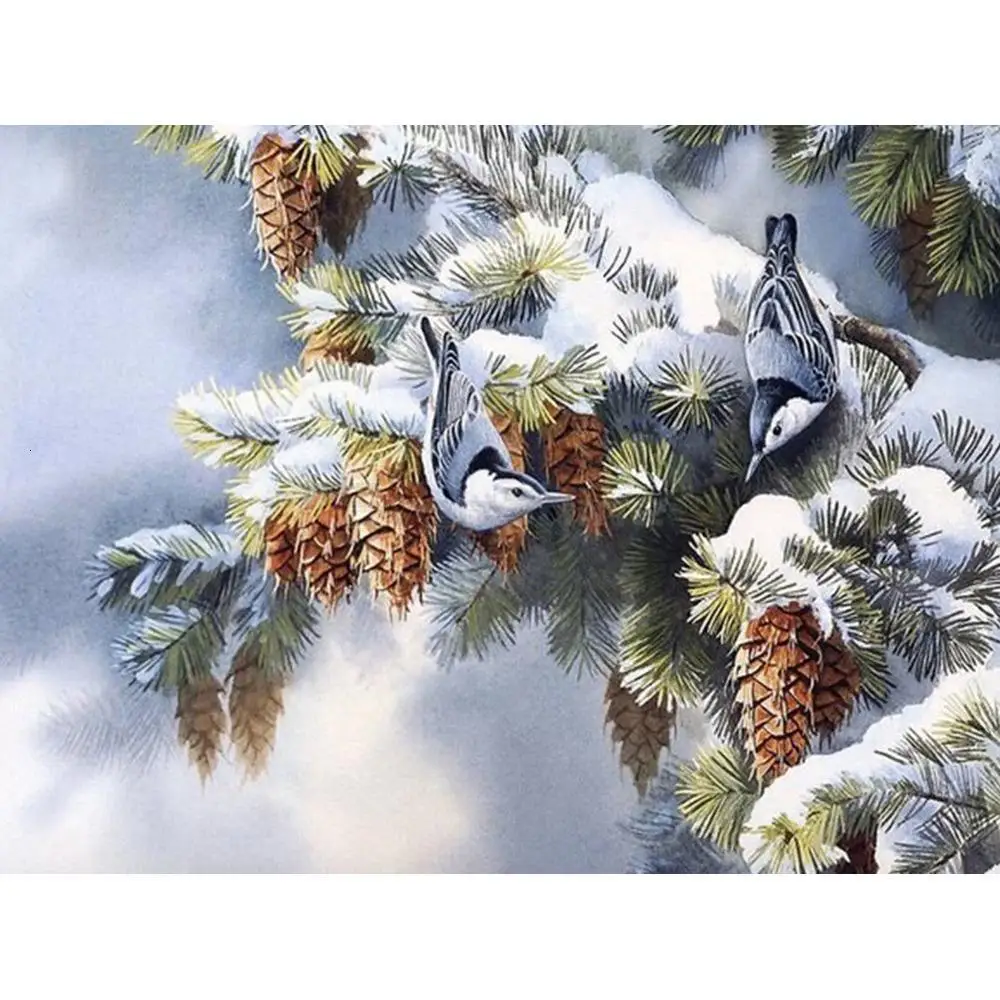 

GATYZTORY Diamond Embroidery Full Set Bird Diamond Mosaic Animal Art Diamond Painting Full Square New Arrival Rhinestones