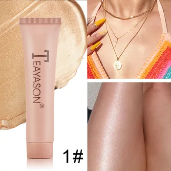 

Professional Shimmer Highlighter Cream 35g Primer Base Contouring Concealer Highlight Whitening Moisturizer Oil-control Cosmetic