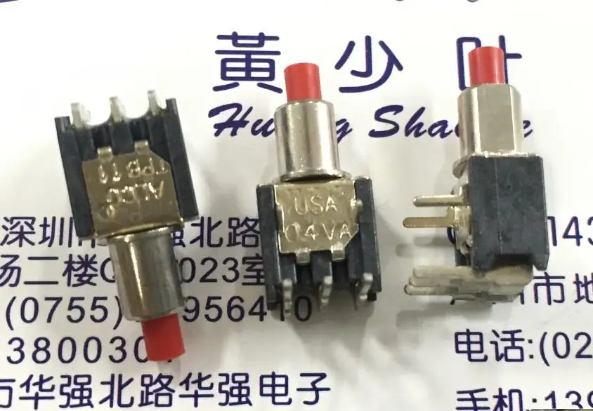 

10PCS/LOT ALCO American TPB11FGRA2 button switch detection switch normally open normally closed switch 0.4VA 20V
