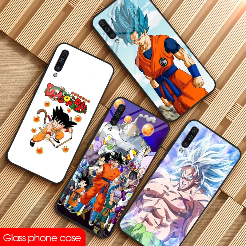 Dragon Ball стекло чехол для телефона для galaxy Note 8, 9, 10, плюс S8 S9 S10E по индивидуальному заказу Гоку чехол для телефона для sumsung A10 20 30 40 50 60 70 чехол