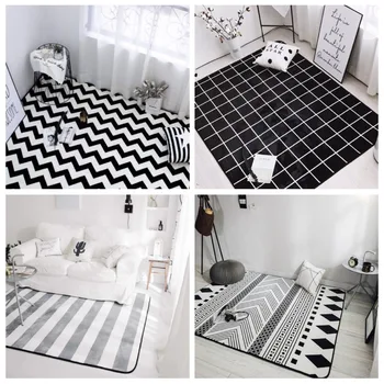 

New Fashion Geometric Style Carpet Child/baby Bathroom Anti-skid Mat/carpets Fit For Living Room Rug Bedroom Soft Game Carpet