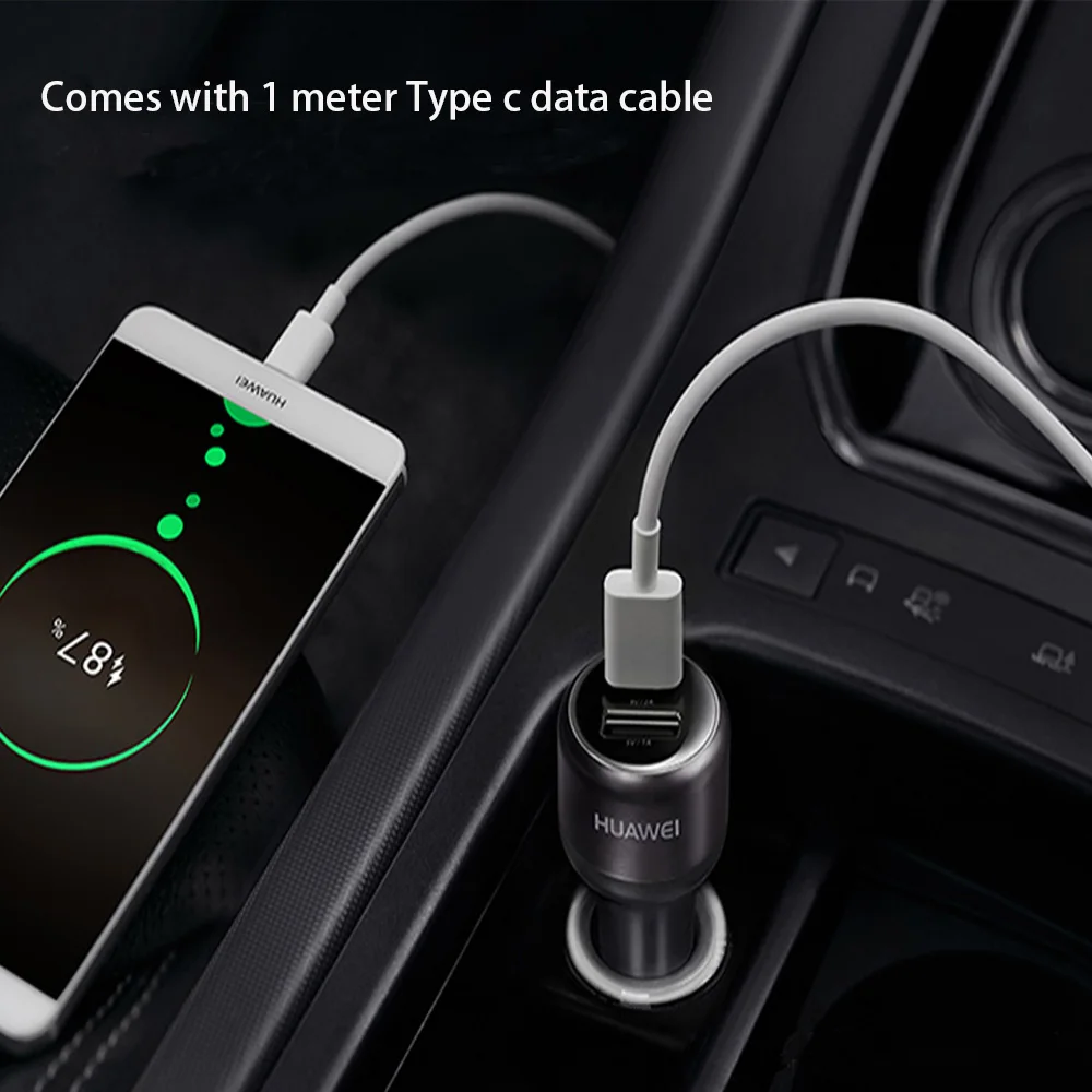 Huawei P9 автомобильное быстрое зарядное устройство 2 USB Supercharge 9V2A usb type C кабель M5 Pro Lite Nova 2 s 3 4 3e 4e Honor 8 9 V8 V9 Note8