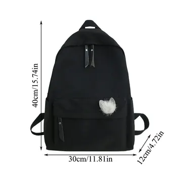 

Women School Handbag Backpack Vintage Cute Backpack Double Shoulder Pack Studengtsbag Lady Luxury High-Capacity Solid Book Bags