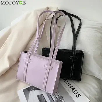 

Simple PU Leather Women Handbag Tote Female Streetwear Underarm Shoulder Bag Fashion Exquisite Shopping Bags