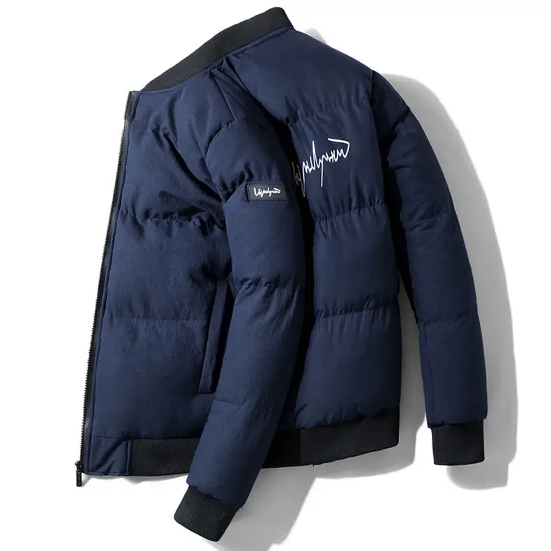 Thicken Winter Warm Cotton Padded Jacket Coat Men Stand Collar Down Jacket Male Heavy Coat Man Outerwear 2019 Black  Friday New 03