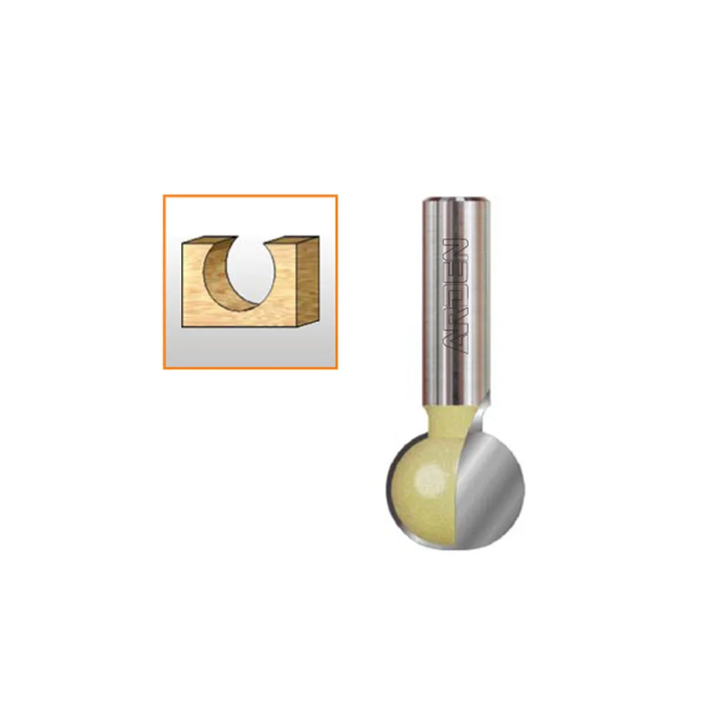 

woodworking CNC cutter ball bits SHK 1/2