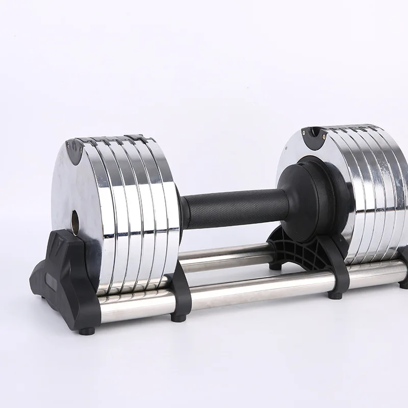 US $74.15 Indoor Fitness Household Environmental Protection Stainless Steel Material Solid Weight Adjustable Mens Dumbbell