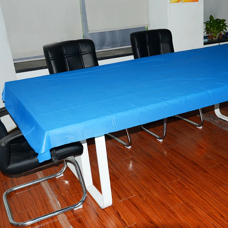

Manufacturers Direct Selling Wholesale Plastic Festive Disposable Tablecloth Multi-color Thick Tablecloth 137X274 Cm