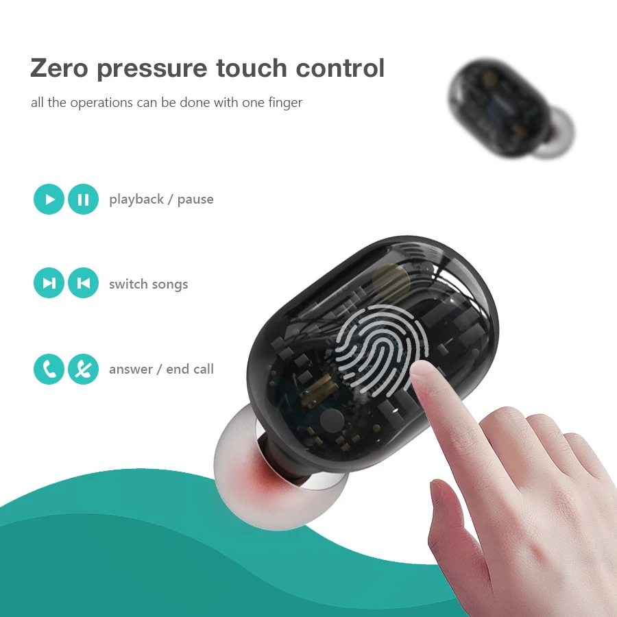 TWS Bluetooth наушники беспроводные Bluetooth наушники водонепроницаемые шумоподавление гарнитуры с микрофоном светодиодный дисплей