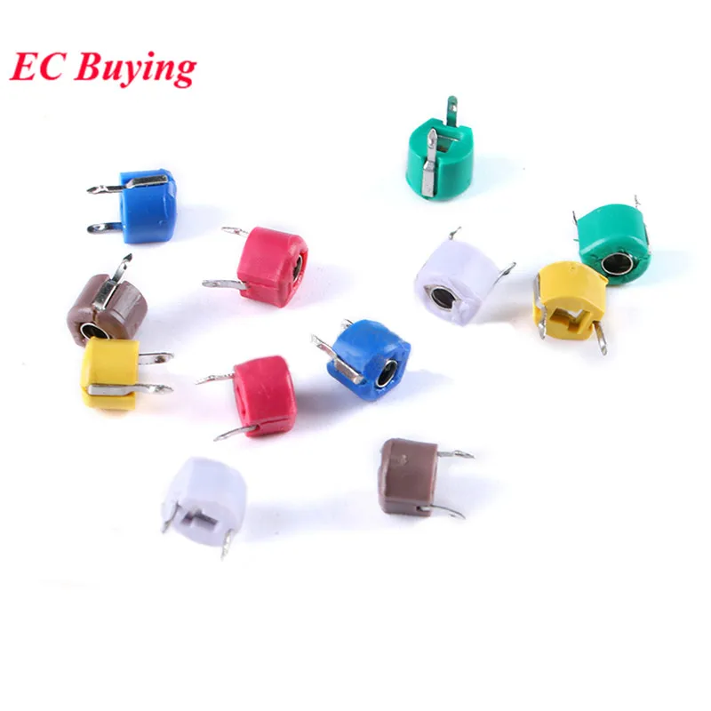 Adjustable Capacitor 5P 10P 20P 30P 40P 50P 60P 70P 120P Plastic 6mm Trimmer 5PF 10PF 20PF 30PF 40PF 50PF 60PF 70PF 120PF 10pcs adjustable capacitor