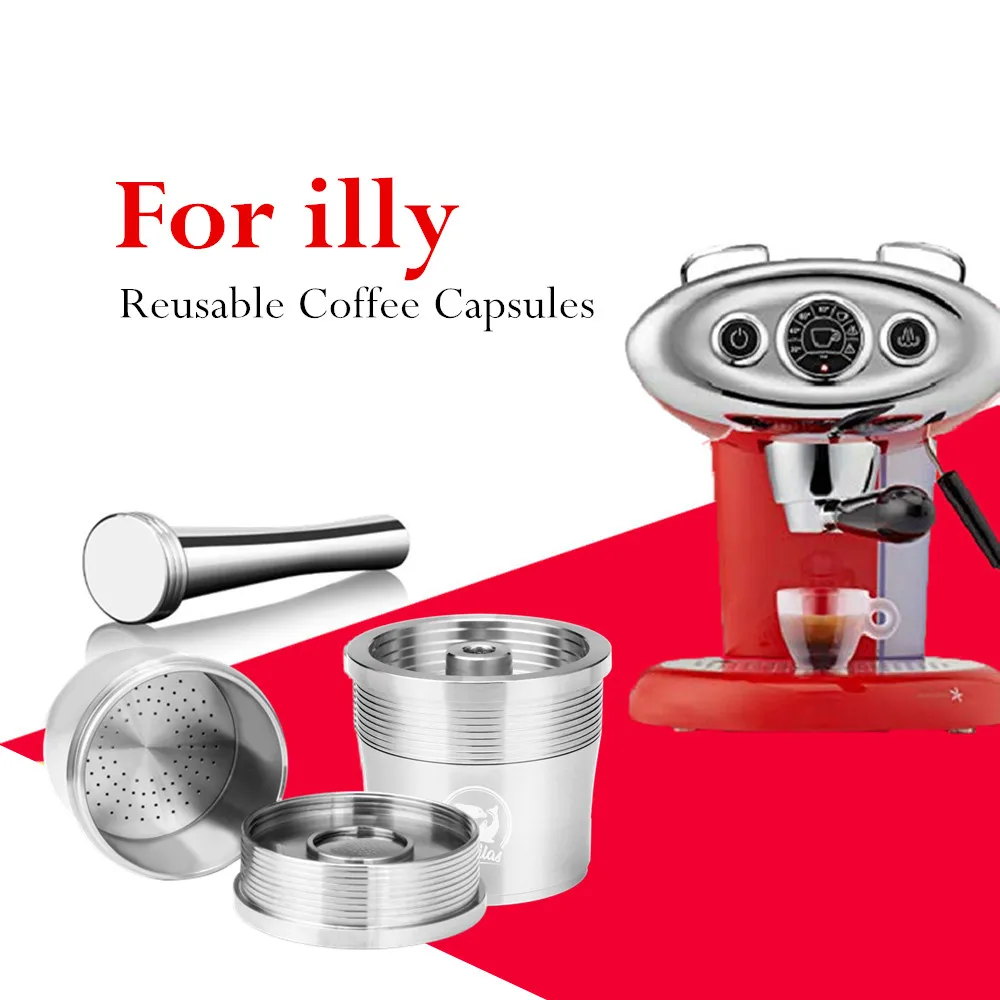 ICafilas нержавеющая сталь кофе фильтры для illy X7.1 X8 X9 Y5 Y1.1 машина многоразового использования кафе капсула Pod вскрытия