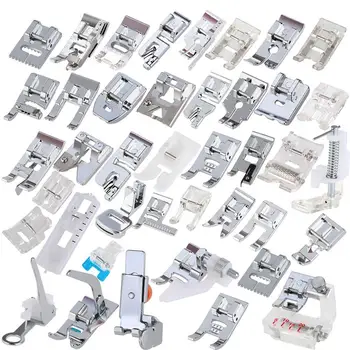 

42pcs Domestic Sewing Machine Foot Presser Feet Set Rolled Hem Feet Set For Brother Singer Sewing Braiding Blind Stitch Darning
