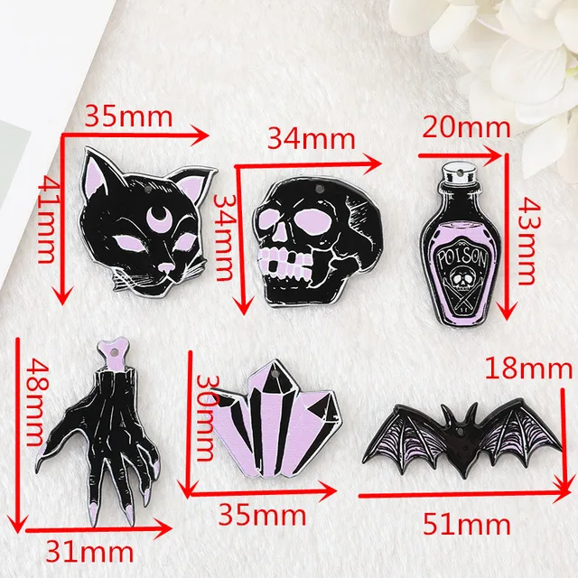 20 Halloween Charms Für Schmuck - Gruselige Anhänger Für Armbänder & Halsketten