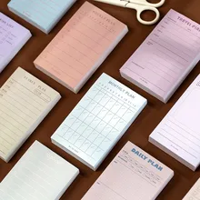 100 folhas planejador diário semanal notas pegajosas adesivos para fazer lista bloco de memorando índice abas marcador memorando pegajoso nota bandeiras página