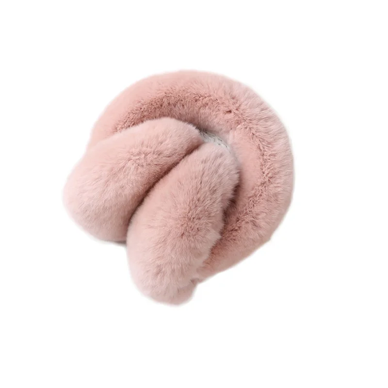 

Наушники женские зимние теплые, E22, настоящий мех кролика