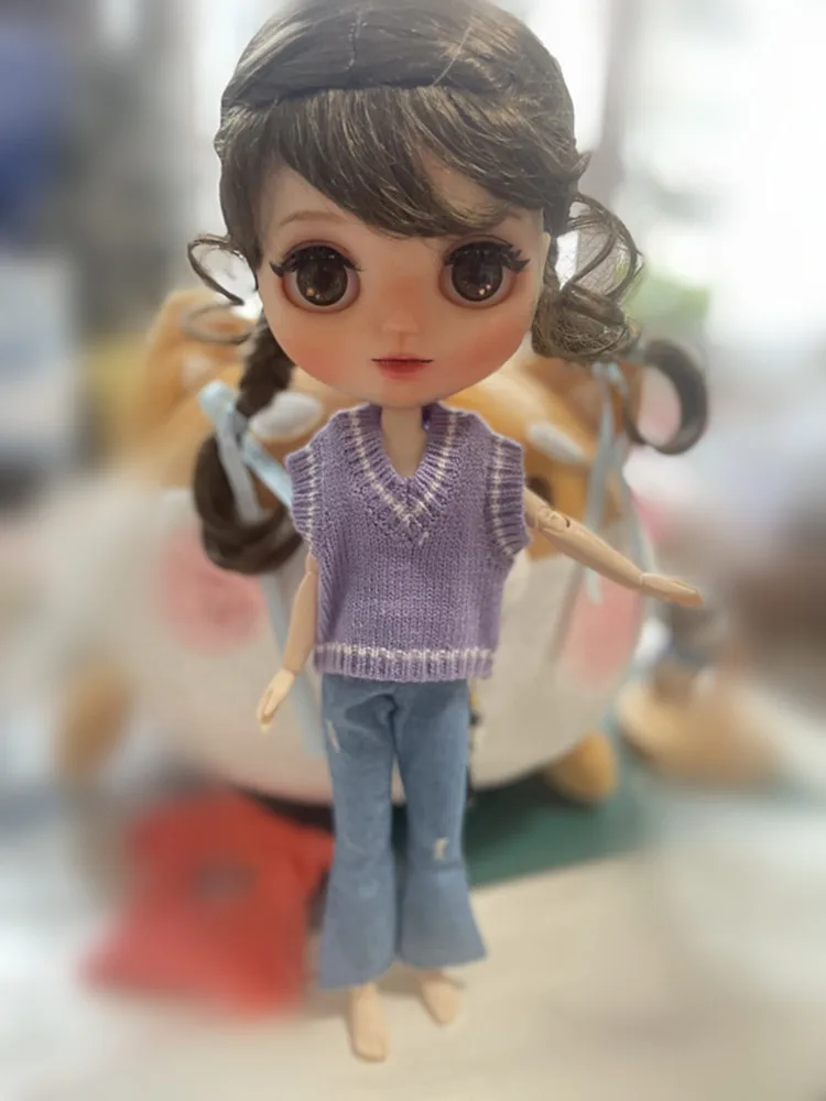 Blyth жилет OB24 без рукавов свитер 1/6 кукольный наряд (подходит для Azone Licca Pullip Lati ICY