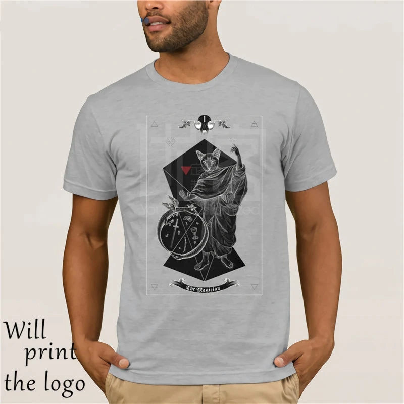 Tarocchi Il Mago I invertito Casual Magliette e camicette T Shirt per I Ragazzi di Estate Tessuto di Cotone O-Neck T Shirt di