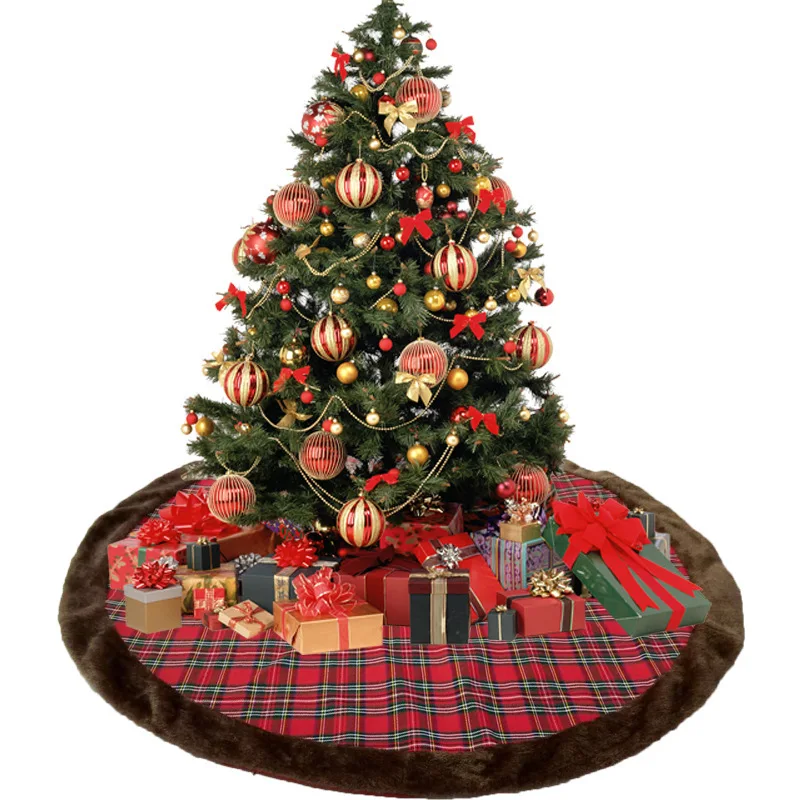 

Christmas Tree skirt,Scotland Tree Skirt,Personalized Patchwork Tree Skirt,New Year Room Dcorations, Home Festive Decor Ornament